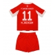 Bayern Munich Nicolas Jackson #11 Replike Domaci Dres za djecu 2025-26 Kratak Rukav (+ Kratke hlače)